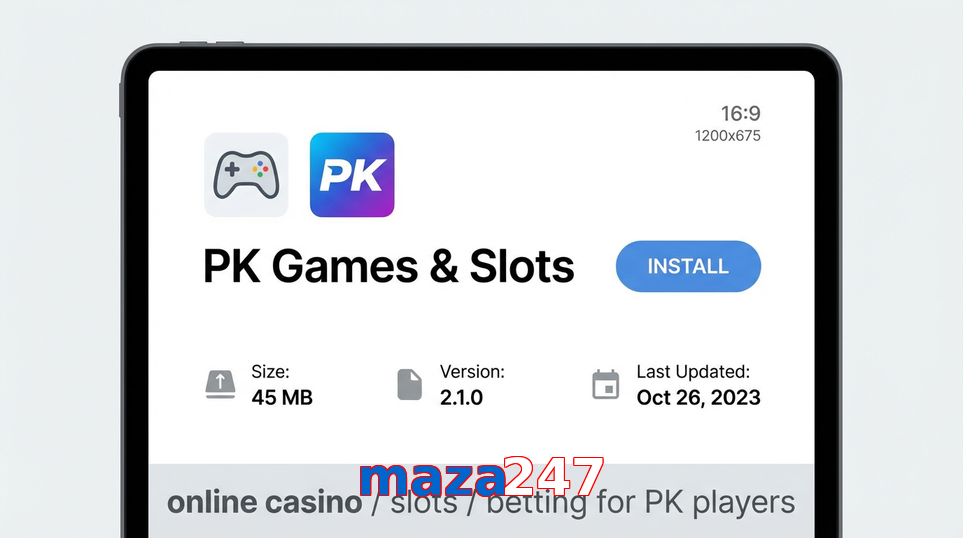 Game list for Maza247 gameapk section