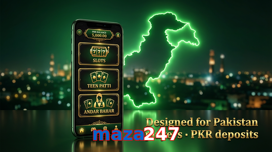Main screen of Maza247 pk page for PK players